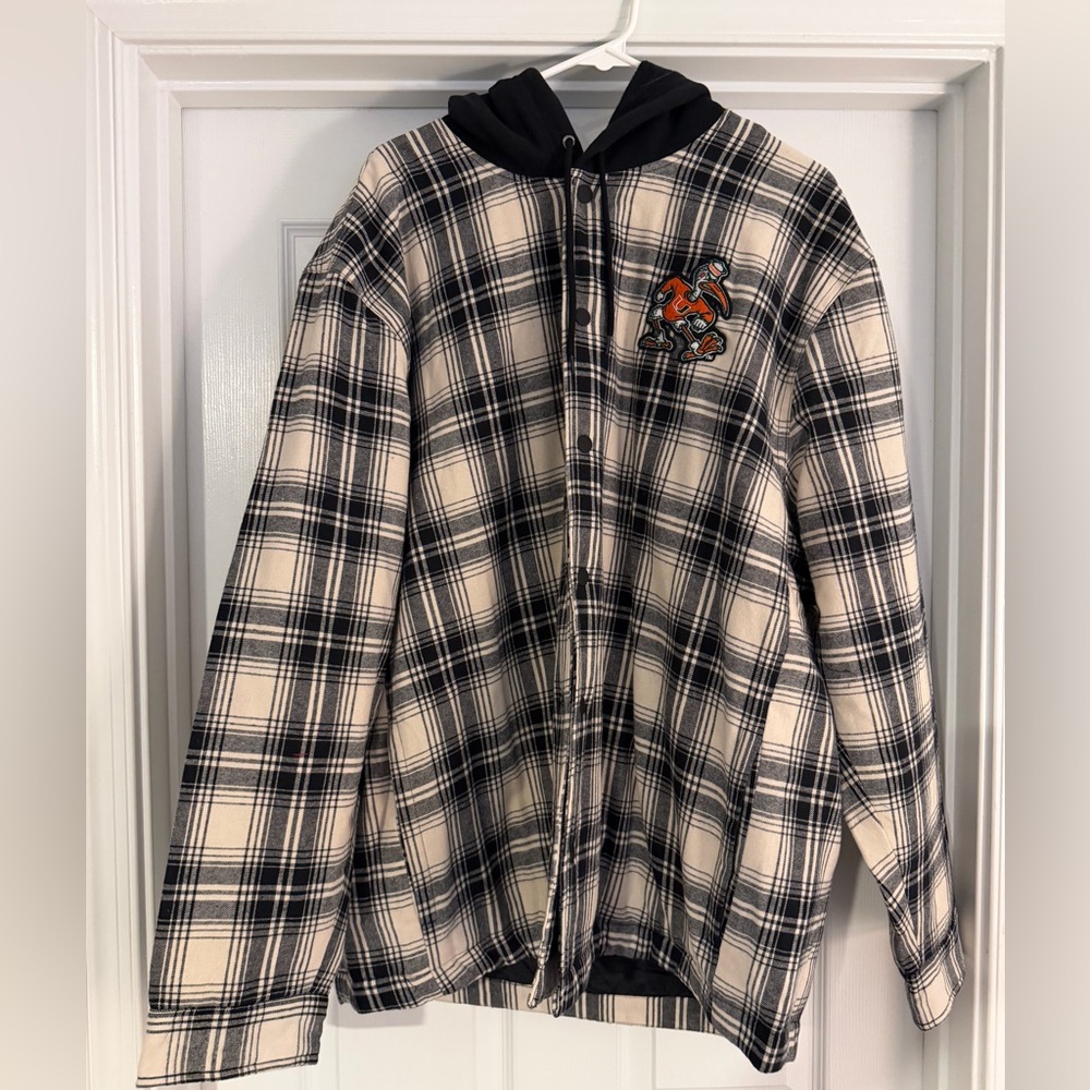 Men’s Darius Rucker Collection by Fanatics Miami Hurricanes Flannel Size XL